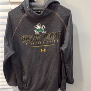 Large notre dame under Armour hoodie